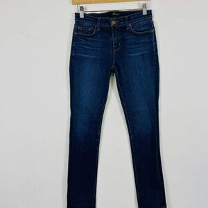 J Brand Dark Vintage Blue Wash Skinny Leg Midrise